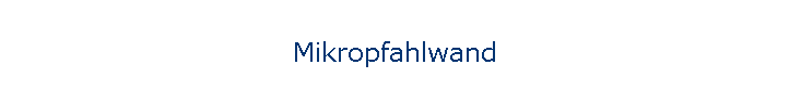 Mikropfahlwand